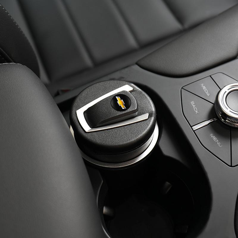 CBF5  Car Ashtray LED Light Portable Detachable Cigarette Soot Cup For Chevrolet Cruze Spark Captiva Suburban Camaro Malibu Silverado