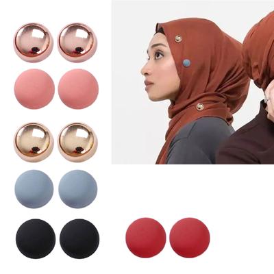 6 Pairs Convenient Hijab Attachments Easy To Use Moslem Sewing Supplies Magnetic Hijab Scarf Clip Suitable for Scarves