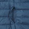 MUJI Lightweight Down Collarless Vest AD0U7A4A Smoky Size L Men's (Anti-Static Lining) Blue,