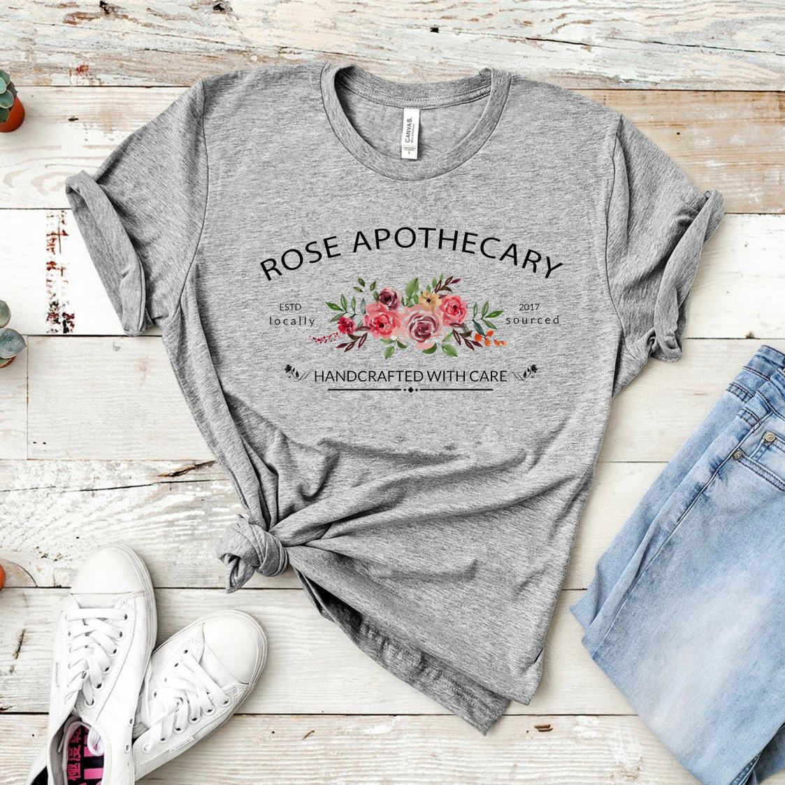 Rose Apothecary Shirt Cute Schitts Ew David Shirt David Rose Moira Rose TV Show Tees Rosebud Motel Tops Cute Flower Tees S