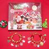 Goldfarbenes Weihnachts-Countdown-Armband DIY Adventsschmuck Geschenkset