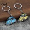 Durable Metal Keychain Enamel Retro Beetle Car Keychain, Key Ring Holder, Decorative Shape Accessories for Handbags Backpacks, Enthusiasts Gift