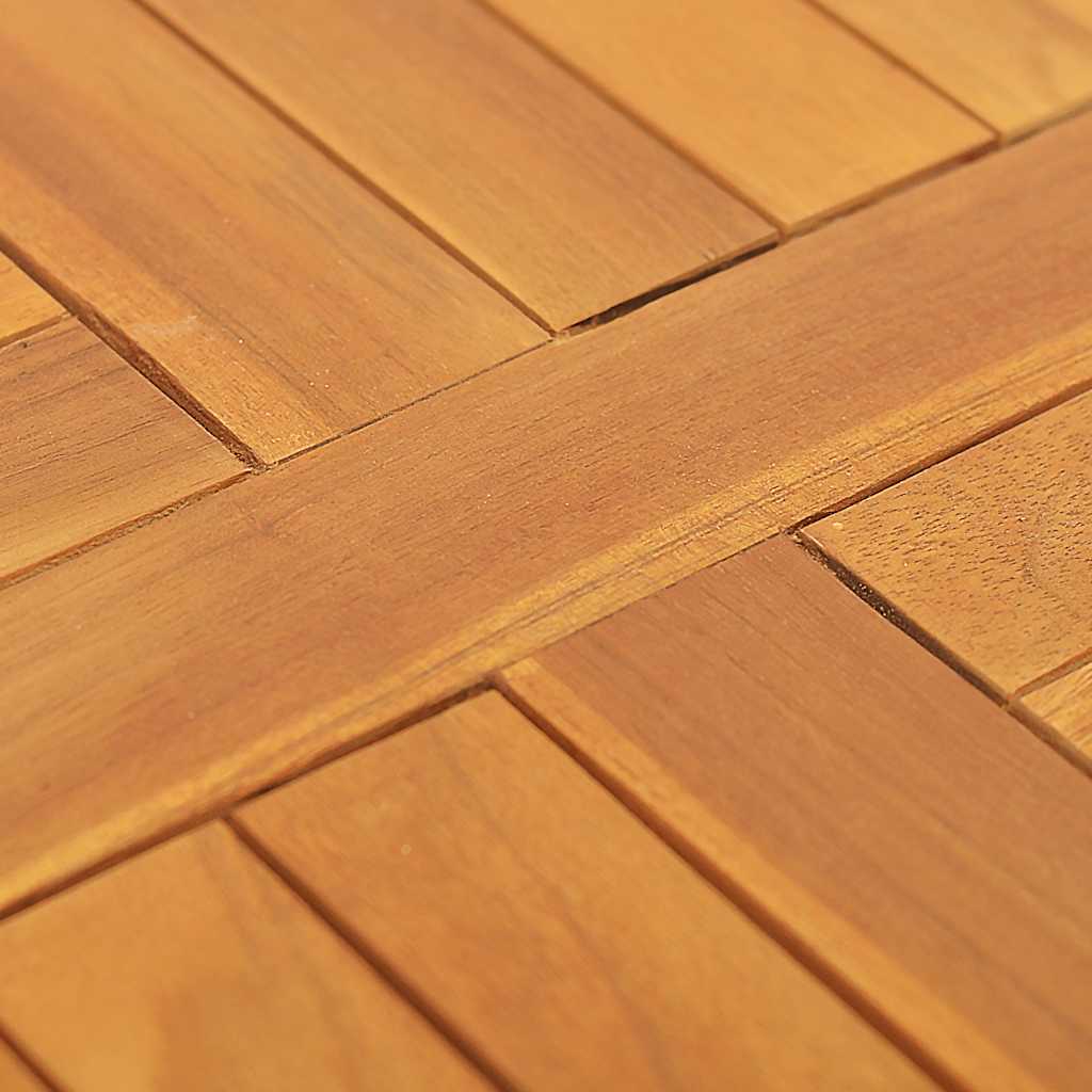 Vidaxl Blat Stołu, Lite Drewno Tekowe, Okrągły, 2,5 Cm, 50 Cm