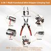 Wire Stripping Pliers Wire Stripping Crimping Cutter Electrical Hand Stripping Tool Multifunctional Cable Crimper for Network