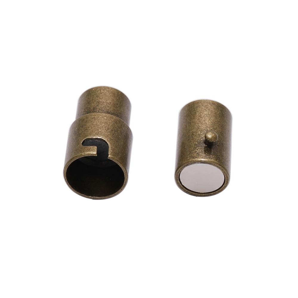10pcs/lot Strong Magnetic Clasps 3 4 5 6 8 10 mm Leather Cord Bracelet Connectors For DIY Jewelry Making Accessories