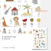 ABC Poster Deutsch Englisch Poster und Druck Kinder Tier Lernen Bildung Bilder Dekoration Wand Kunst Leinwand Malerei Kinderzimmer