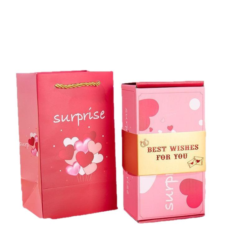 Douyin Verrassings Springdoos: Creatief Romantisch Cadeau voor Valentijn & Verjaardag met Rode Envelop Stuiter