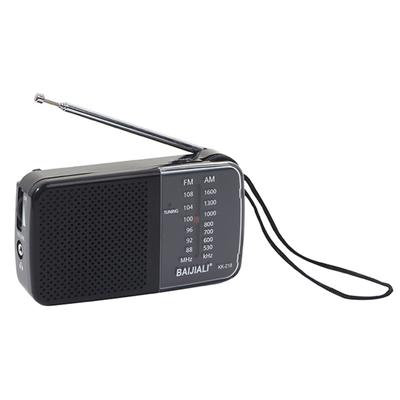 Mini Vintage Radios Rechargeable Full-wave Band FM Radio Receiver Telescopic Antenna AA Battery Powered for Indoor Outdoor