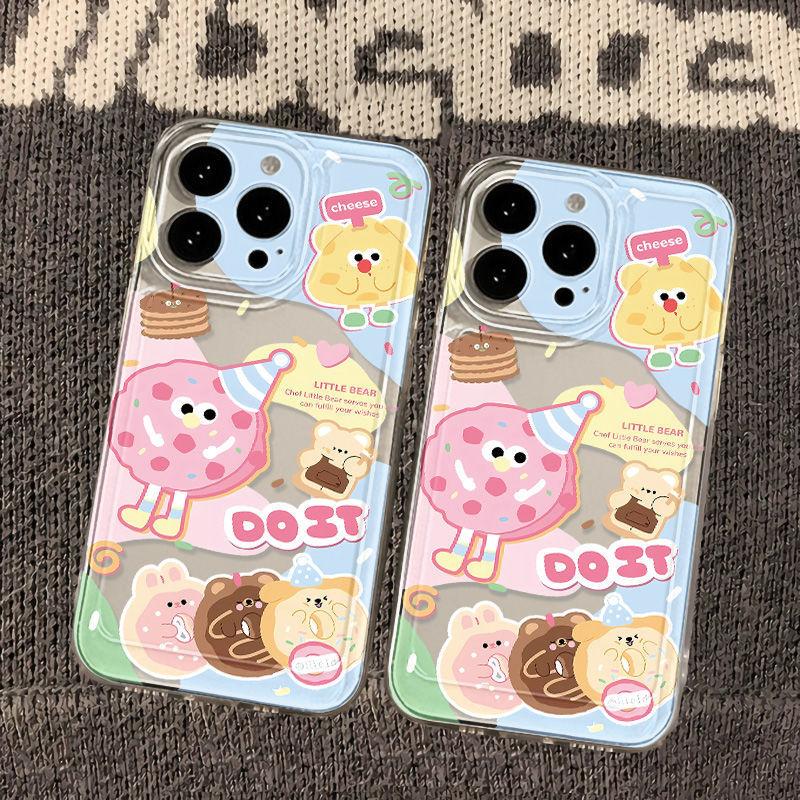 Cartoon cute dessert for iPhone17pormax mobile phone case 14 simple 13 creative 16 protective case 15