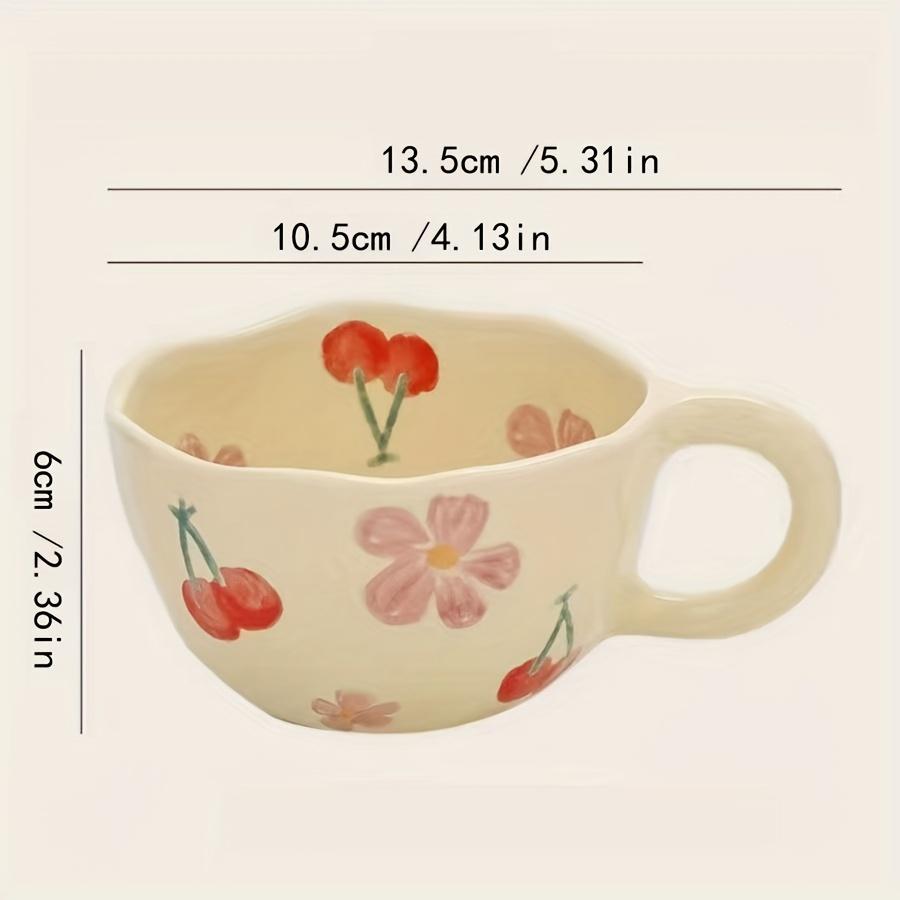 

Milky Yellow Ceramic Mug: Hand-Pinched Unique Design for Coffee,Tea,Breakfast. Perfect Gift & Reusable for Home, Office, Cafe. 201-300ml