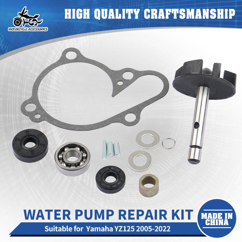 SJ Water Pump Repair Kit With Gaskets & Seals Compatible For Yamaha YZ125 2005-2022 Cooling System Leak Prevention OEM Quality
