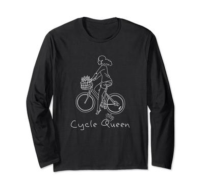 Cycle Queen - Langarm-T-Shirt für Radfahrer