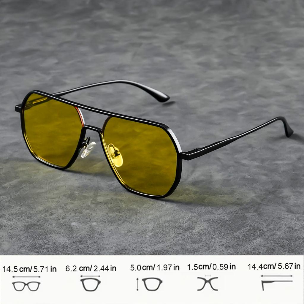 Fashionable Night Vision Sunglasses Glasses for Men and Women, Perfect for Daily and Party, Suitable for All Kinds of Faces