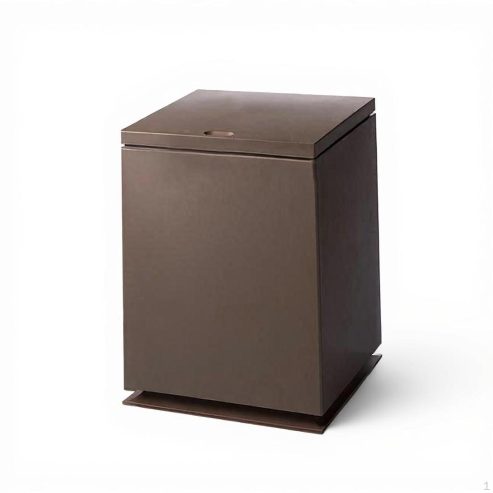 Square Trash Can, Press Top Lid
