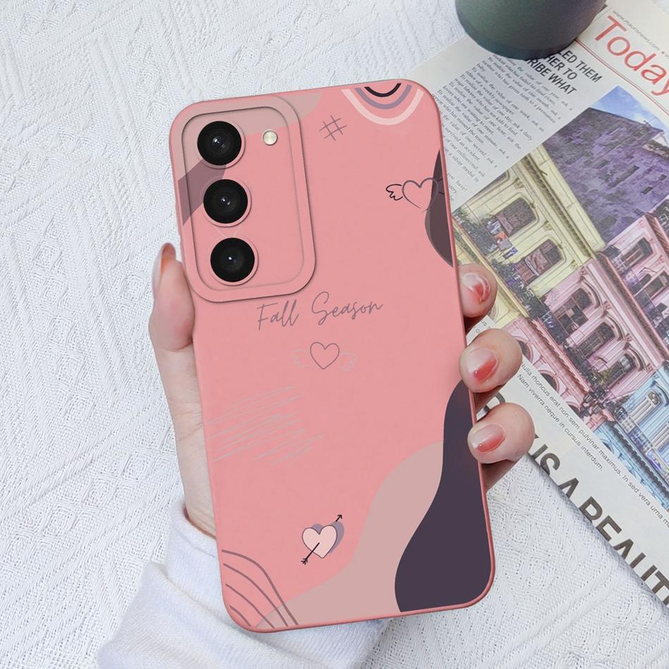 For Samsung S23 Ultra Plus FE Phone Cases Fashion Camera Protection Original Soft Liquid Silicone Cover For Samsung S 23 Shell