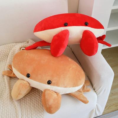 50cm Simulation Bread Crab Plush Throw Pillow Toy Cute Stuffed Animals Sea Ocean Crab Plushies Cushion Anime Soft Kids Toys Gift