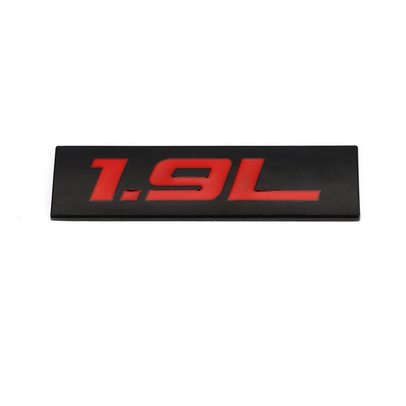 Car Sticker 1.4L 1.5L 1.6L 1.7L 1.8L 1.9L Emblem Badge Decals for f111 SUV Toyota Mini Peugeot Honda Volkswagen VW Focus Hyundai 111F