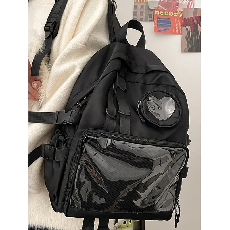 Ita Ita Ita Large Large School Men and Girls Deco Clear JK Otakatsu Goods [RUIZEN] Bag, Backpack, Bag, Lightweight, Capacity, Capacity, Backpack,