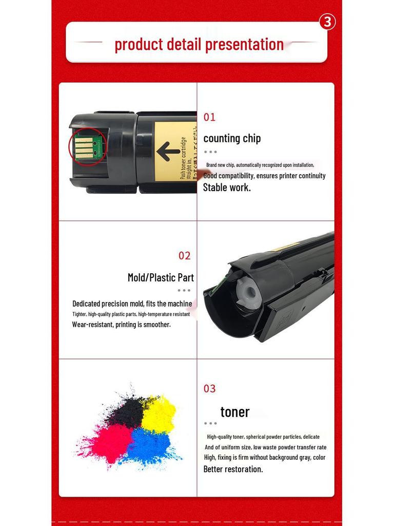 Compatible with Pantum CTO2600, CM260ADN, CM310, CM410, CM265ADN Toner and CTO-2650 Ink Cartridges