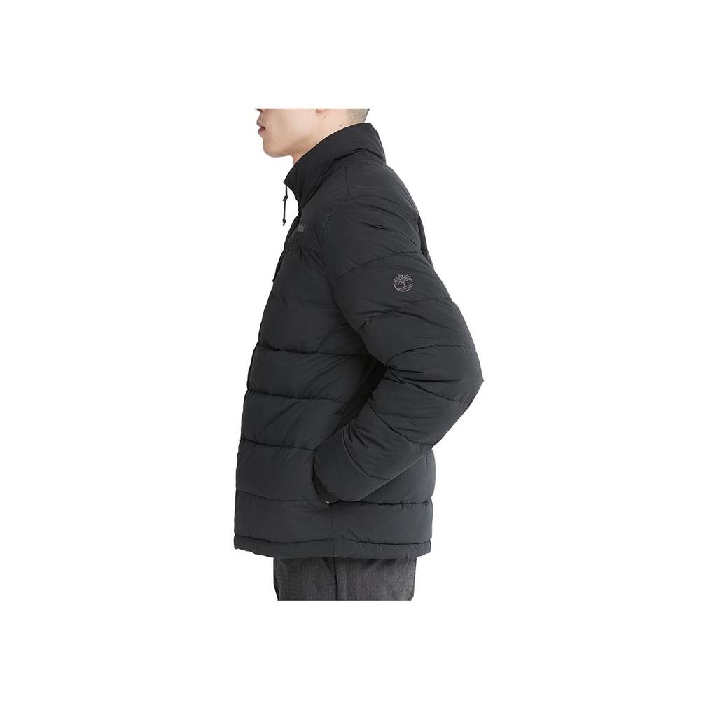 Timberland Black Stand Collar Quilted Insulated Puffer Jacket A69S9-001
