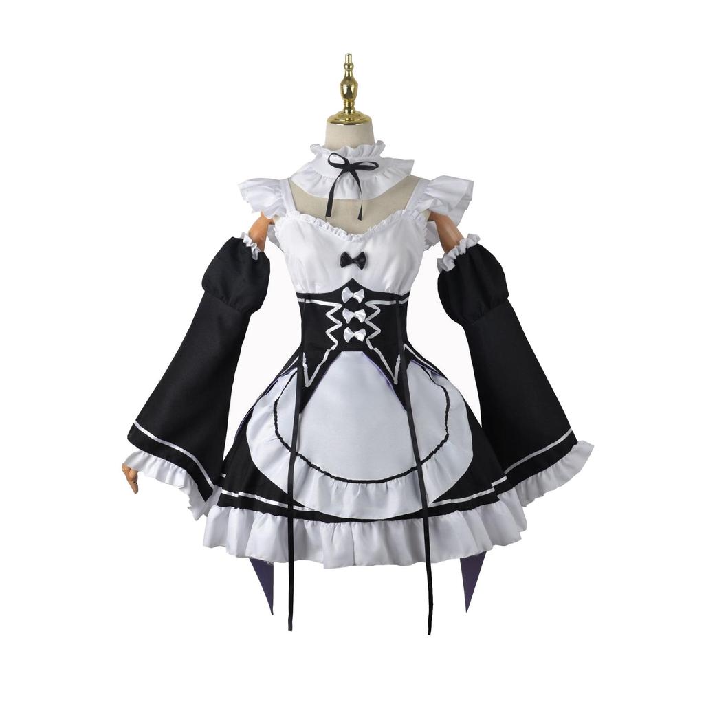 Re:Zero Rem & Ram Maid Cosplay Costume - Full Set Anime Outfit