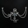 1pc Titanium Steel Shoe Chain Metal Entagram Pendant Women Shoes Decoration Accessories Boots Shoe Party Diy Jewelry