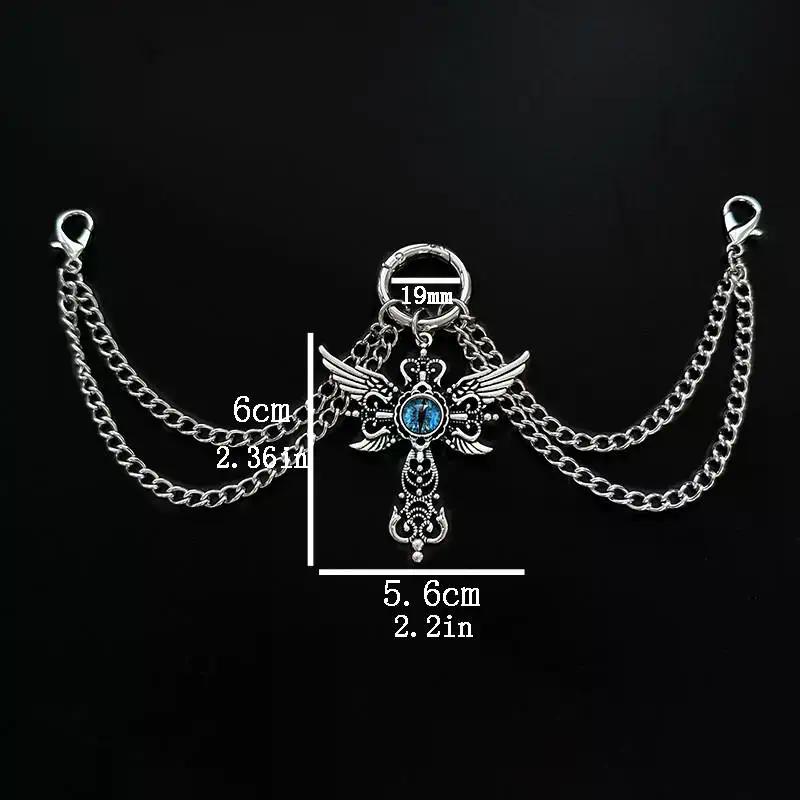 1pc Titanium Steel Shoe Chain Metal Entagram Pendant Women Shoes Decoration Accessories Boots Shoe Party Diy Jewelry