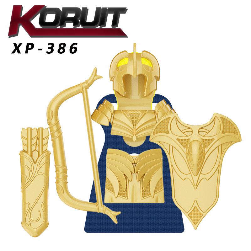 1 STÜCKE Soldat Orks Armee Figuren Rüstung Schutz Krieger Bogenschütze Mittelalterlichen Ritter Bausteine Ziegel Spielzeug für Kinder Geschenke