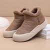 Ladies Winter Platform Snow Boots Anti Slip Warm Faux Fur Lining Ankle Booties Casual PU Leather Comfortable Fuzzy Walking Short Boots
