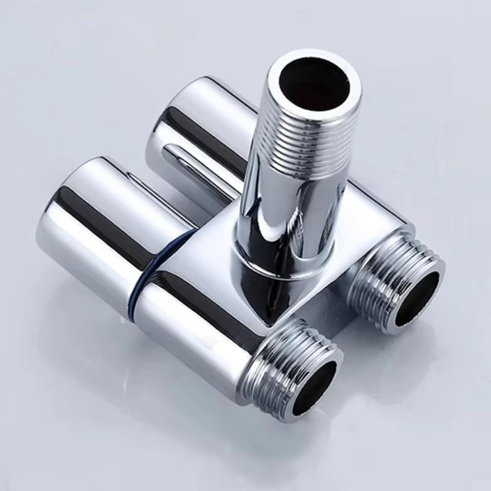 Toilet Accessories Zinc Alloy Toilet Angle Valve Wall Mount Dual Outlet Bidet Sprayer Set Toilet Bidet Sprayer Bathroom
