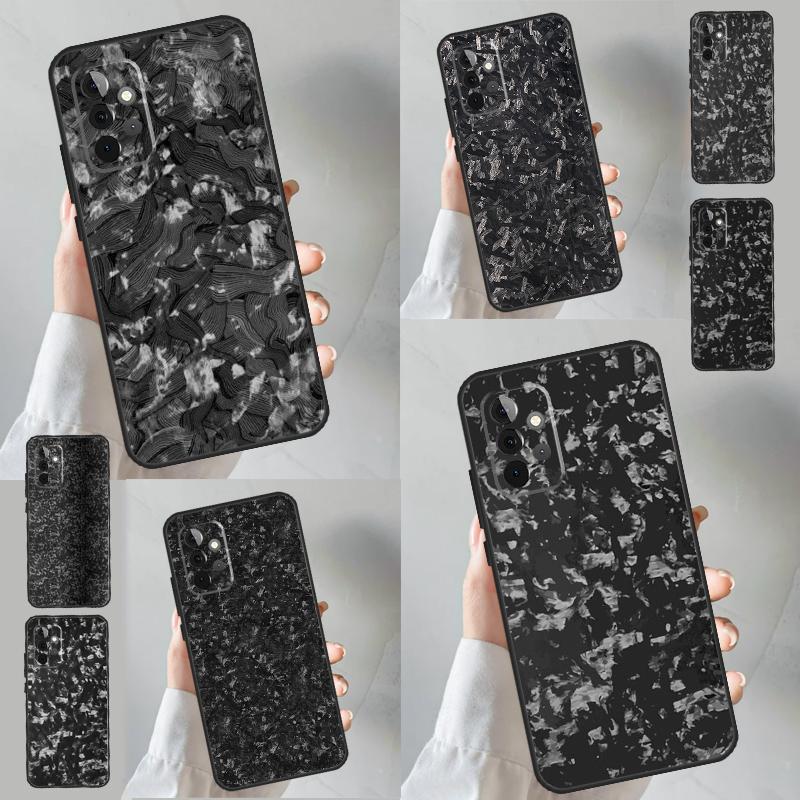 Forged Carbon For Samsung Galaxy A54 A34 A14 A13 A33 A53 A12 A32 A52 A71 A51 A15 A25 A35 A55 Phone Case