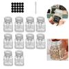 50/100ml Glass Bottle Sealed Storage Jar with Buckle Airtight Locking Lid Big Mouth Kitchen Bottles for Coffee Beans Fruits Nuts
