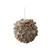 Christmas Foam Hanging Ornaments with Flocked Petal Balls and Pinecone Shapes for Holiday Party Decor
