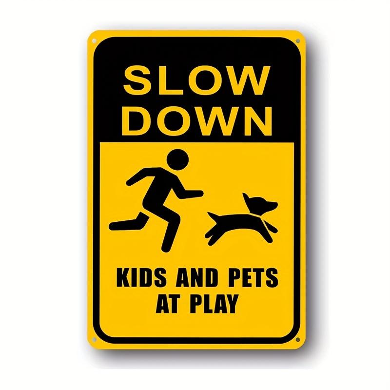 Caution Metal Sign, Watch Your Step Sign, Caution Slippery When Wet Or Ice Metal Sign Warning Signs