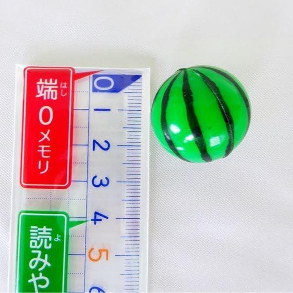 Super Ball Watermelon Pattern 2.3cm Diameter 5 Pieces