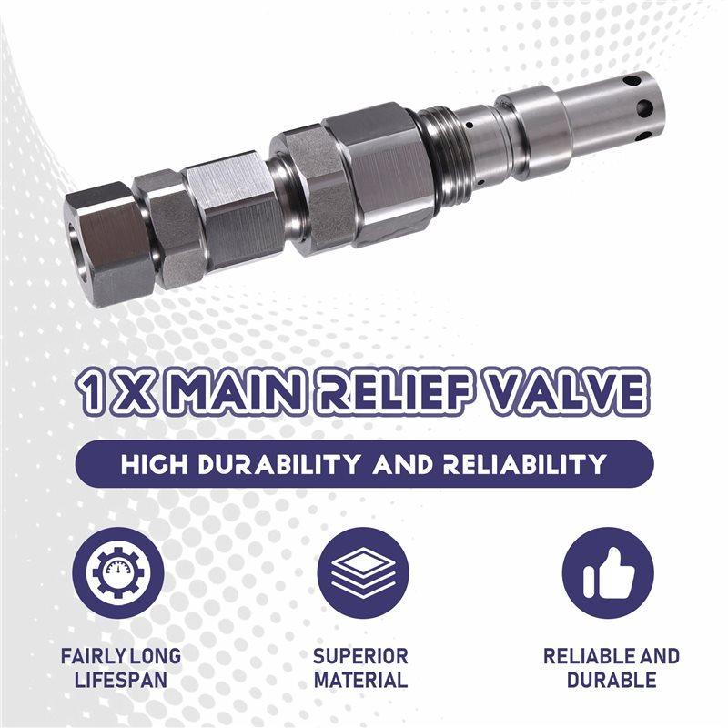 A58X-Main Relief Valve 4372038 4386637 420-00257 For Hitachi EX200-5 EX220-5 Sumitomo SH200-A3 SH350 Doosan Daewoo DH225-7