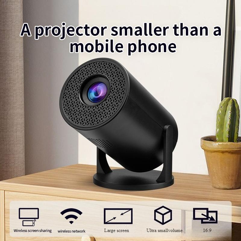 

Новый M5 Беспроводной WIFI Тот же экран Мобильный телефон Можно подключить к кабелю TYPE-C Power Bank Портативный проектор Black