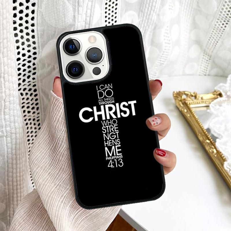 Bible Verse Jesus Christ Christian Phone Case For iPhone 16 15 14 Plus XR XS for Apple 16 11 12 13 Mini Pro Max Coque