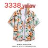 Uniseksowa letnia koszula z krótkim rękawem w kwiaty - Podróż Hainan Sanya i casualowy styl hongkoński