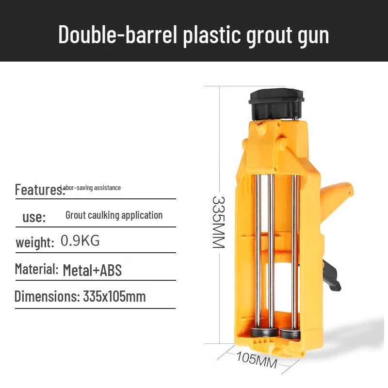 Paola Dual-Tube Grout Caulk Gun