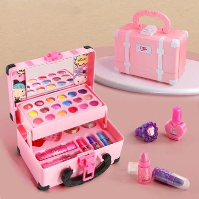 Dětský make-up kosmetika hrací box Princezna Make-up Dívka Hračka Hračka Rtěnka Bezpečnostní sada netoxických hraček pro děti