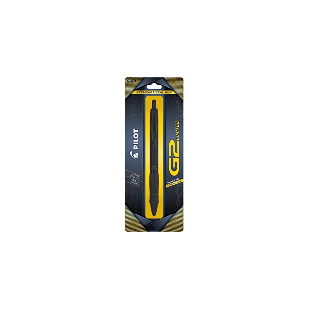 

Гелевая ручка Pilot G2 Premium, тонкий стержень, матовый черный корпус, черные чернила, 1 шт.