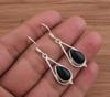 Solid 925 Sterling Silver Black Onyx Gemstone Women Dangle Earrings Gift For Her Statement Earrings Jewelry