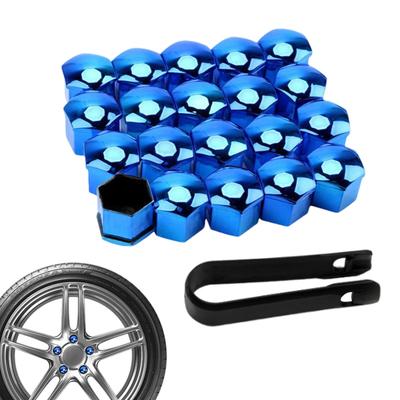 Barevný kryt matice kola pro auto a nákladní auto, univerzální, lesklý, červený, modrý