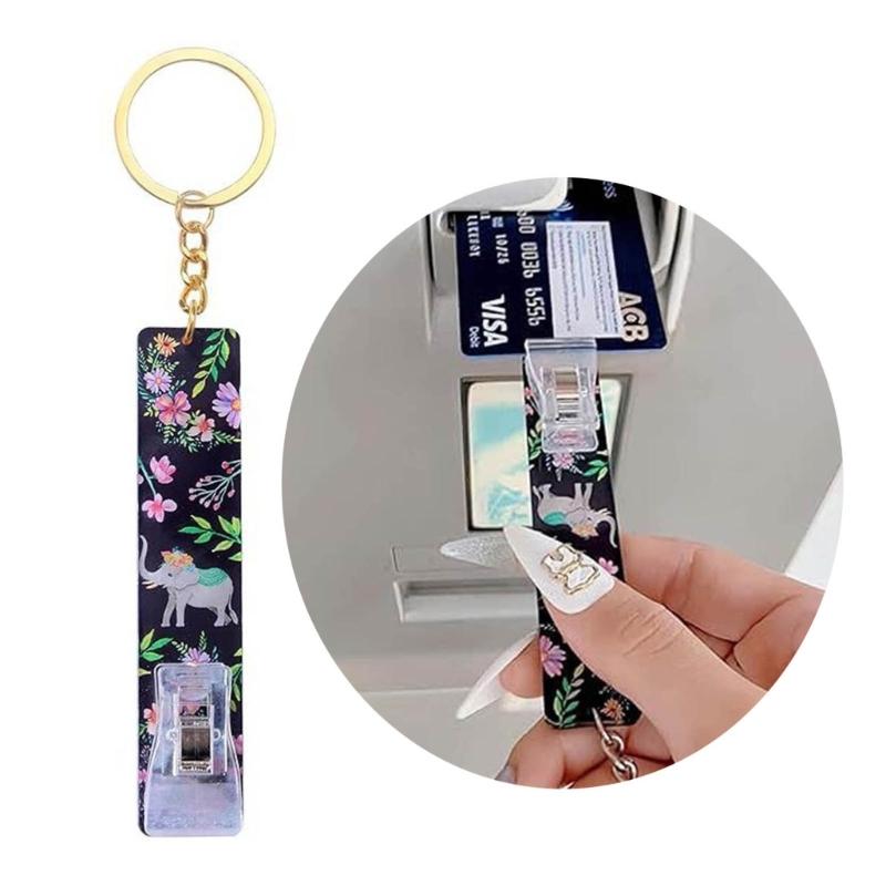 3 Pcs Credit Card Grabber Banks Card Puller Keychain Card Clip Easy To Use