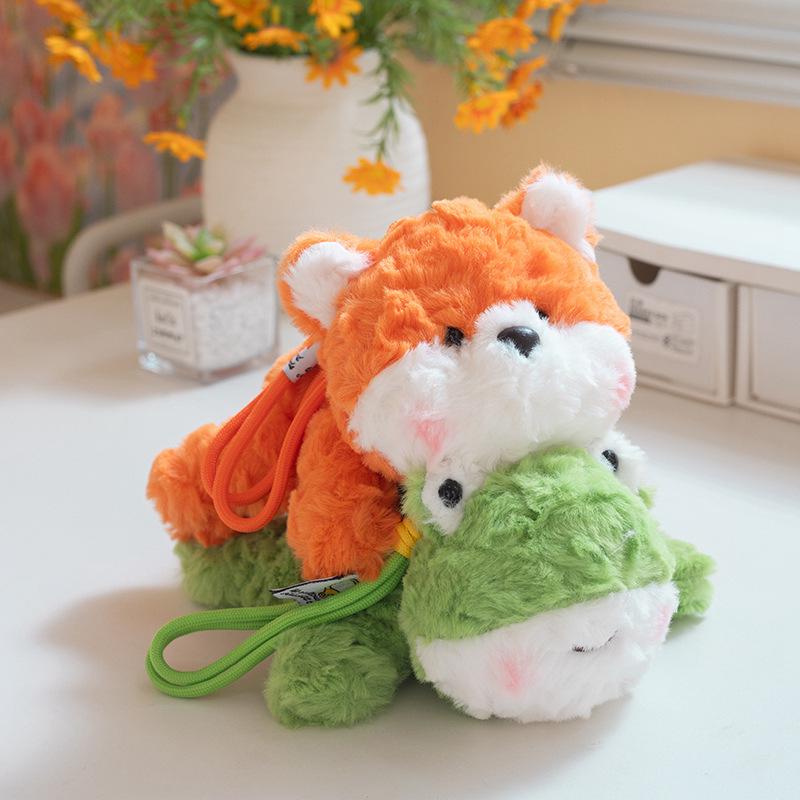 Adorable Scented Animal Plush Keychain - Bear, Fox, Puppy Toy Ornament Gift