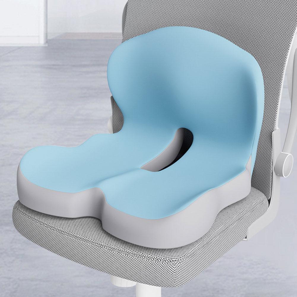 Memory Foam Seat Cushion One-piece Office Chair Cushion Breathable Sitting Pillow Massage Lumbar Support Pain Relief Supplies