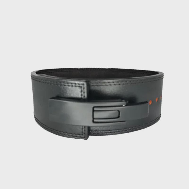 Professional Leather Powerlifting Weightlifting Belt with Lever Buckle for Squats and Deadlifts