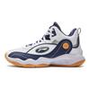 Li Ning Kids Fashion Trend Low Top Basketball Shoes Kids Sneakers White Blue YKBV042-1