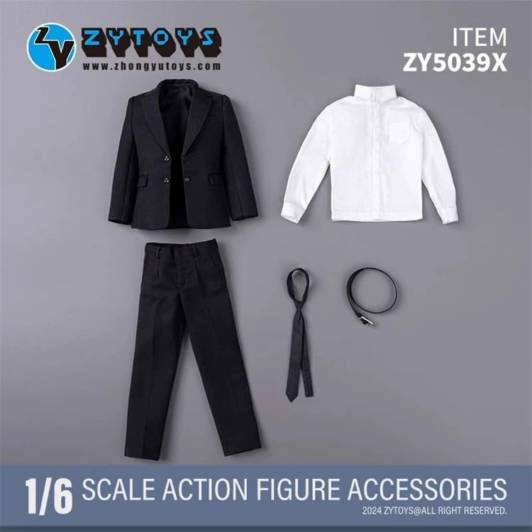 [TOYBARJAPAN] ZYTOYS ZY5039X Male Body Suit Set for 1/6 Scale Figures, Compatible with TBLeague and Other Figures (Body, Head, and Shoes Not Included)